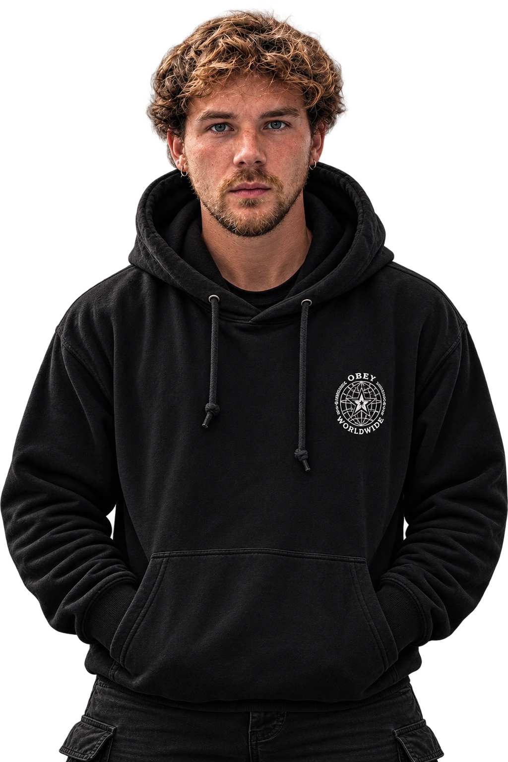 Filippo De Felici in a black hoodie