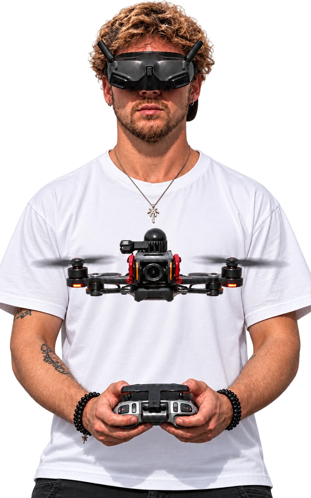 Filippo De Felici flying an FPV drone